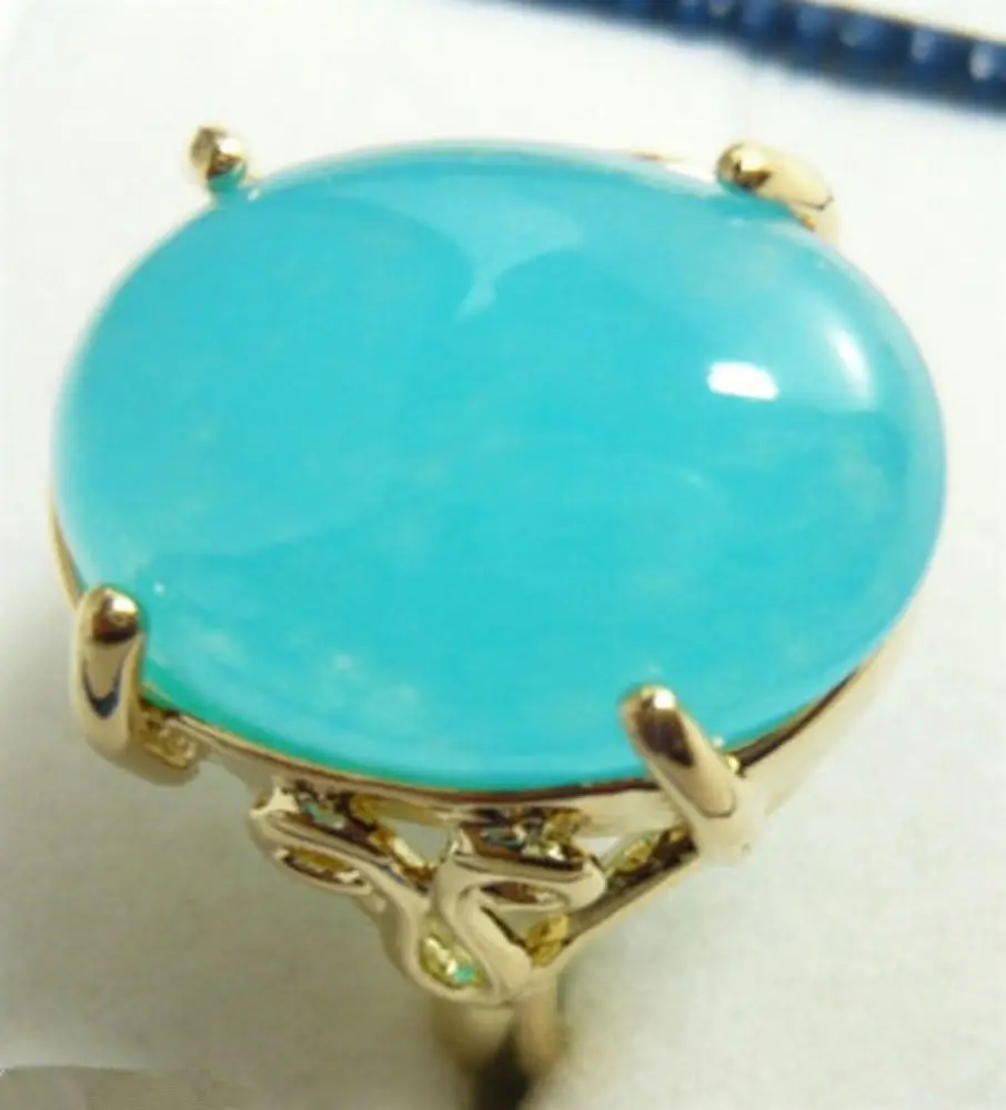 

Hot sell Noble- FREE SHIPPING>>>^^^^Beautiful Blue * Natural stone Ring size 7 8 9