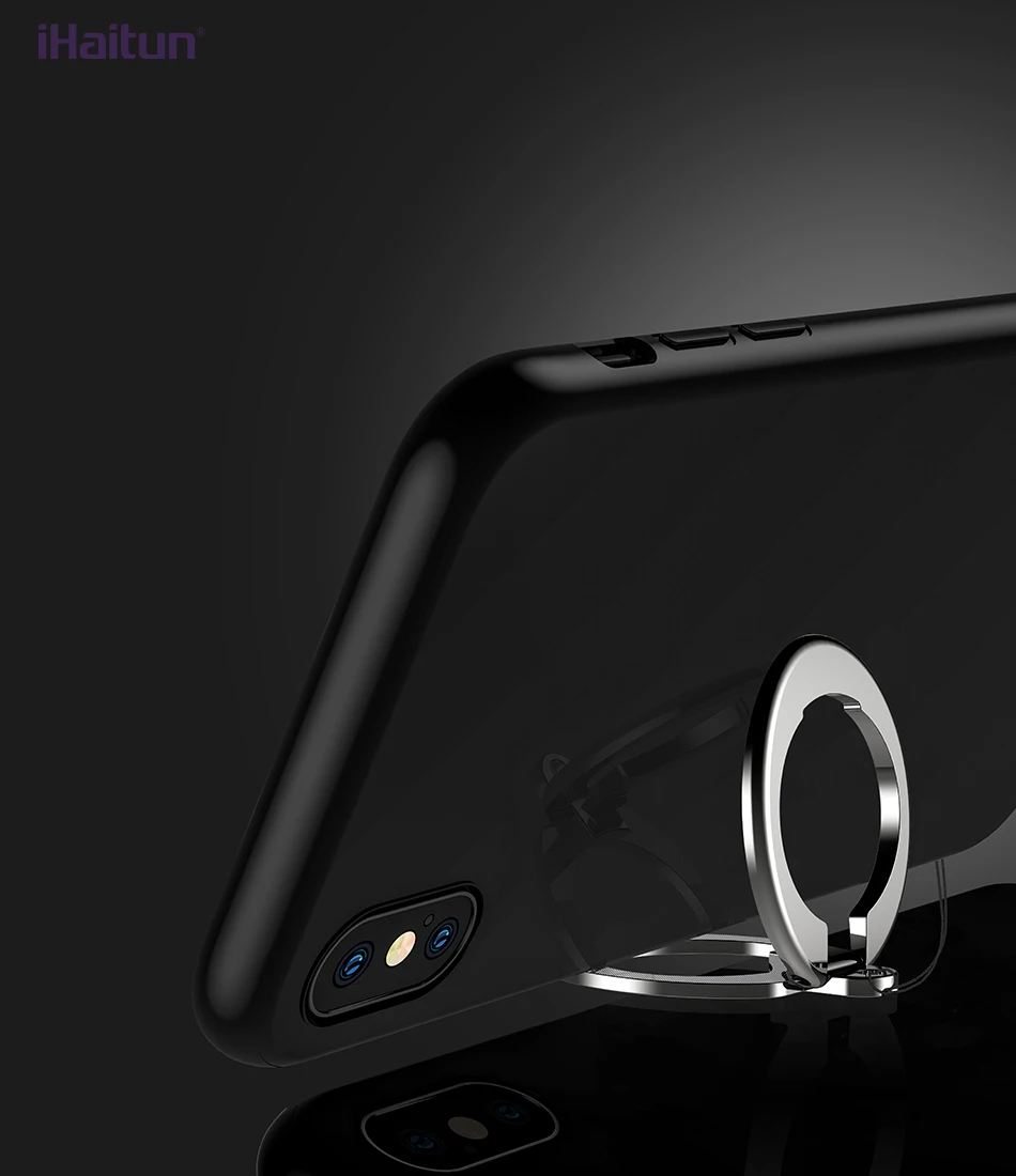 IHaitun 2в1 Настольный держатель для мобильного телефона Подставка для iPhone XS MAX XR X настольное крепление кольцо для Xiaomi samsung huawei движущийся ремешок