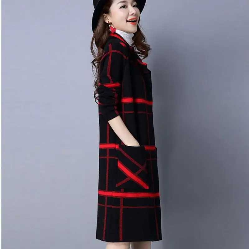 2018 осенне-зимние женские свитера пальто новый стиль модные вязаные кардиганы