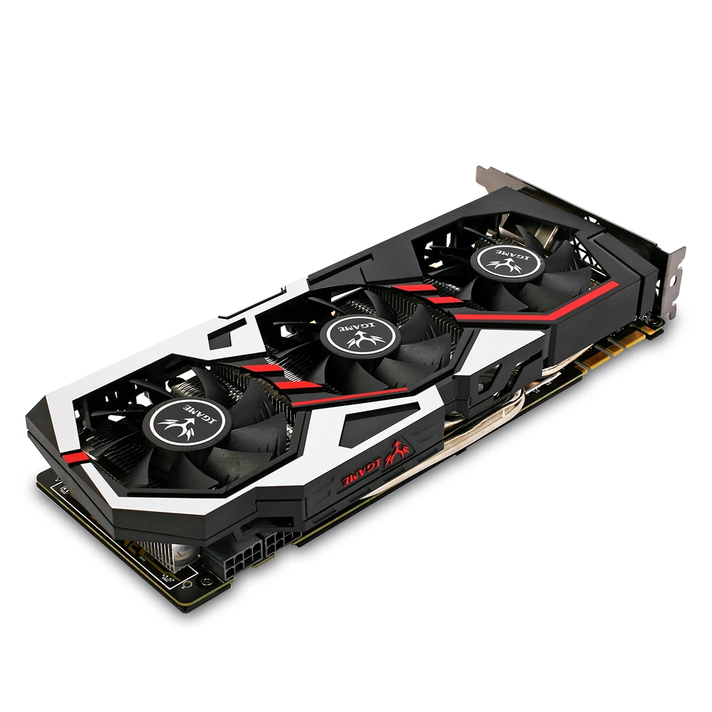 Оригинальный красочный GeForce iGame GTX 1080 ут V2 Топ Графика карты 256bit GDDR5X компьютерного