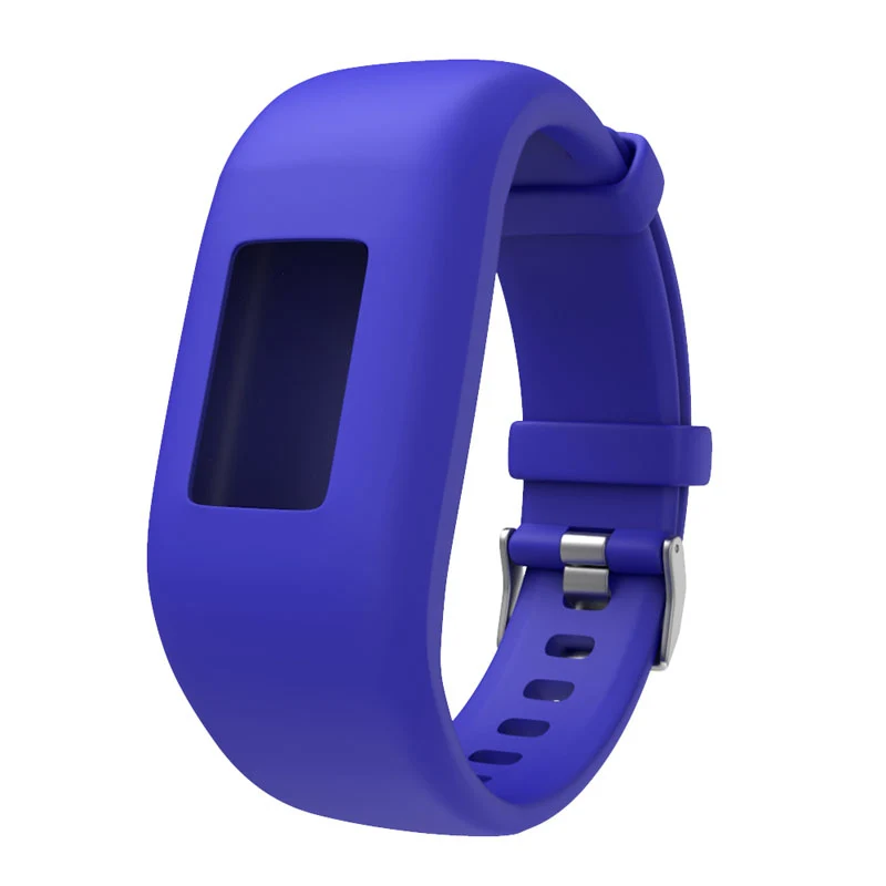 Синий Спортивные часы ремешок силиконовые браслеты для Garmin Vívofit 3 JR 2 XR649 - Цвет: Синий