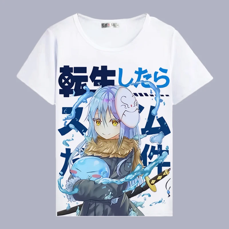 That Time I Got reincarnaed as a Slime футболка для косплея Rimuru Tempest аниме летняя Женщины/Мужчины