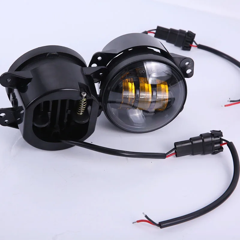 Светодиодные противотуманные фары для Jeep тракторов лодок 4 дюйма 30 Вт|lens projector|led