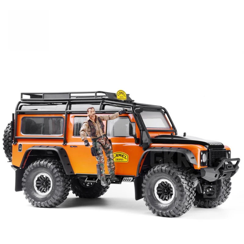 Металлическая наклейка 1/10 эмблема логотип для Rc Crawler Car Defender Traxxas Trx4 Rc4wd D90 D110 90046 90047
