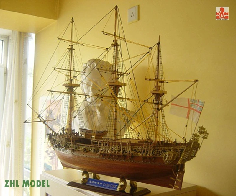 ZHL Royal Caroline 1749 1:50 модель корабль дерево