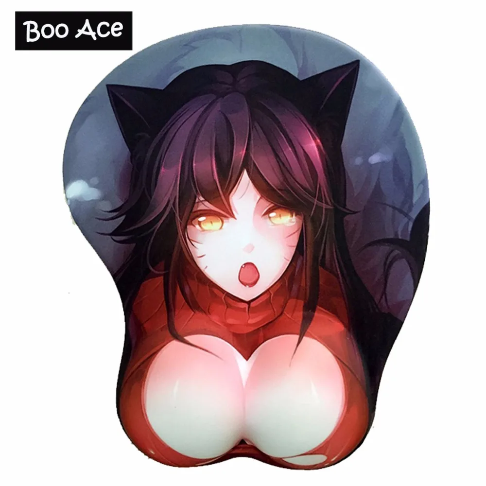 Коврик для мыши Ahri RIVAN Taric Design Anime 3D Oppai упор на запястье|wrist rest|mouse pad wrist restdesign mouse |