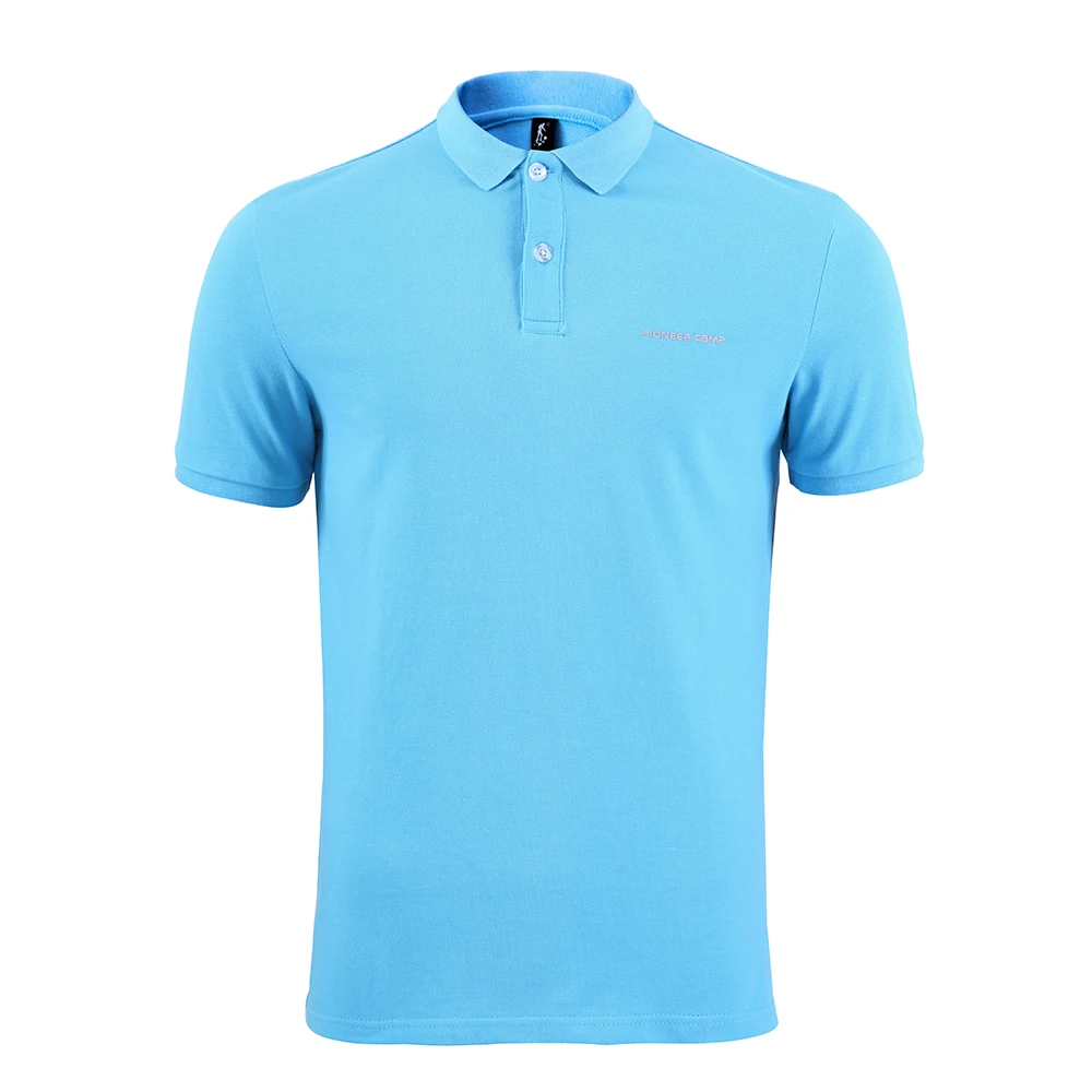 Pioneer Camp Golf Polo рубашка мужская из хлопка с коротким рукавом Повседневная Мужская s Polo Базовая летняя розовая фиолетовая темно-синяя рубашка поло мужская