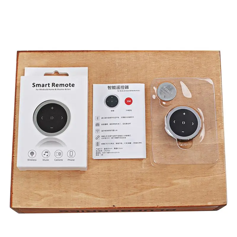 Wireless Bluetooth 3.0 Media Button Car Motorcycle Steering Wheel Music Play Remote Control For iOS/Android | Автомобили и