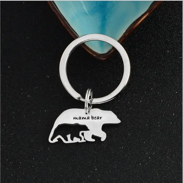 Fashion Mini mama bear Key Chains DIY jewelry Ring Metal Keychain Trinket Chaveiro Jewelry for Women Men wholesale | Украшения и