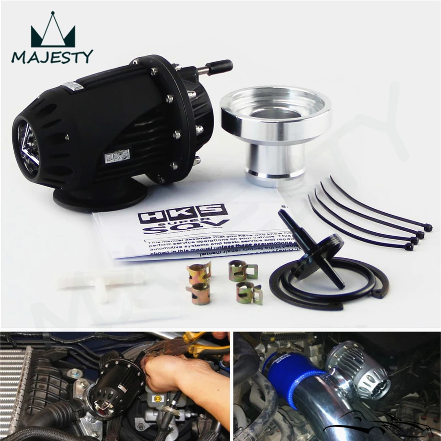 Универсальный черный SQV SSQV Bov Turbo выдувный клапан с адаптером фланец IV 4 |