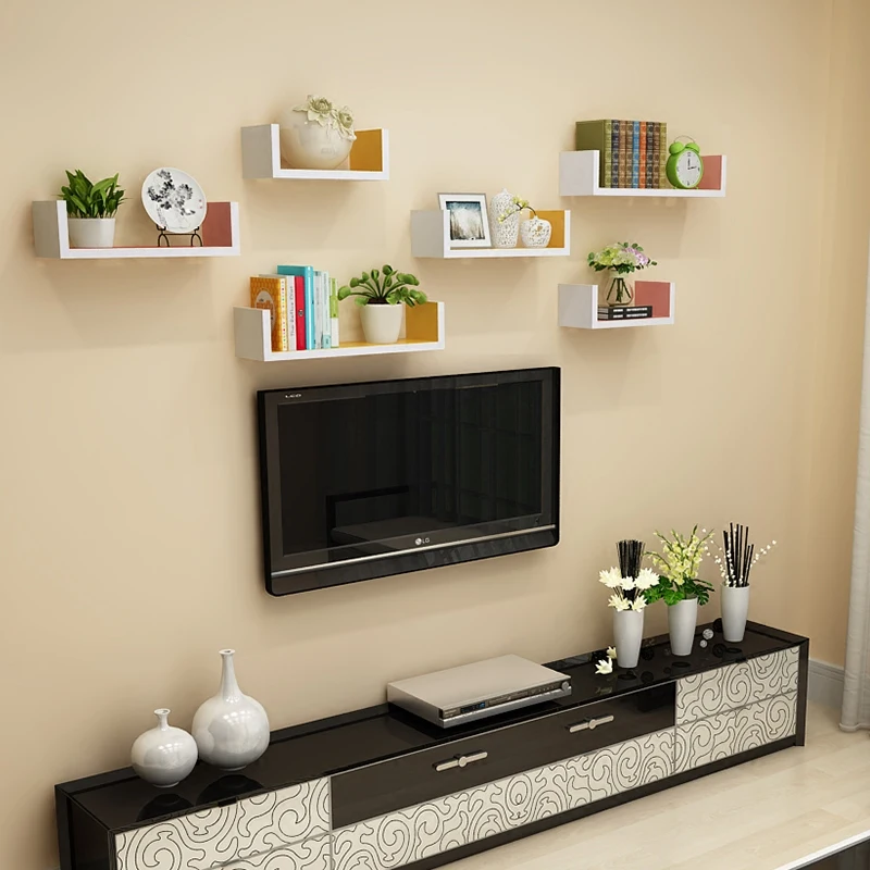 3 шт./компл. держатели для хранения стеллажей простые красивые узоры с винтом