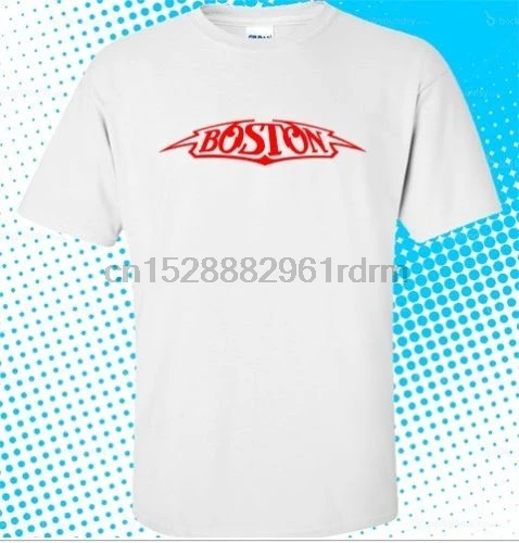 Повседневная мужская футболка с рисунком новая белая логотипом BOSTON Rock Размеры s