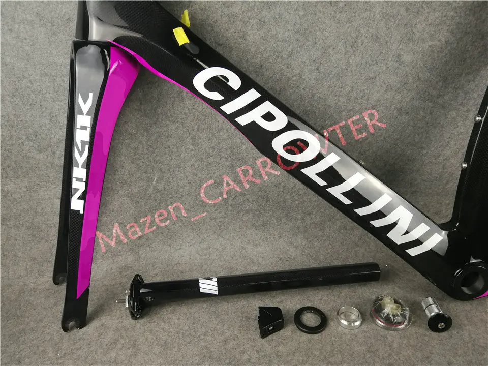 Дизайн для женщин T1000 3 K/1 K Розовый Камуфляж дорожный велосипед Cipollini NK1K карбоновая рама с BB68/BB30 матовая/глянцевая для выбора
