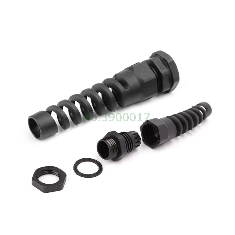 

10pcs Waterproof M16 PG9 M12 PG7 Cable Connectors Spiral Strain Relief Protector