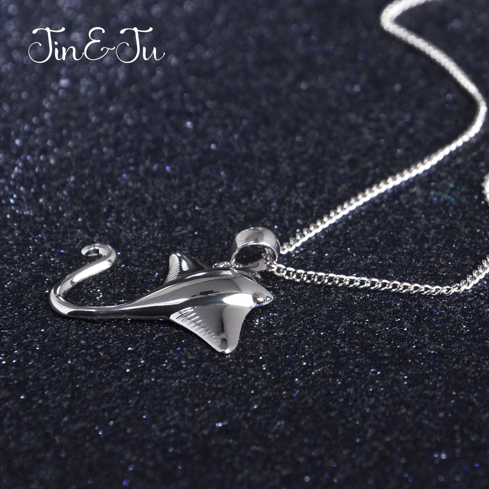 JIN & JU родиевое покрытие ожерелья для женщин амулеты подарок на день рождения