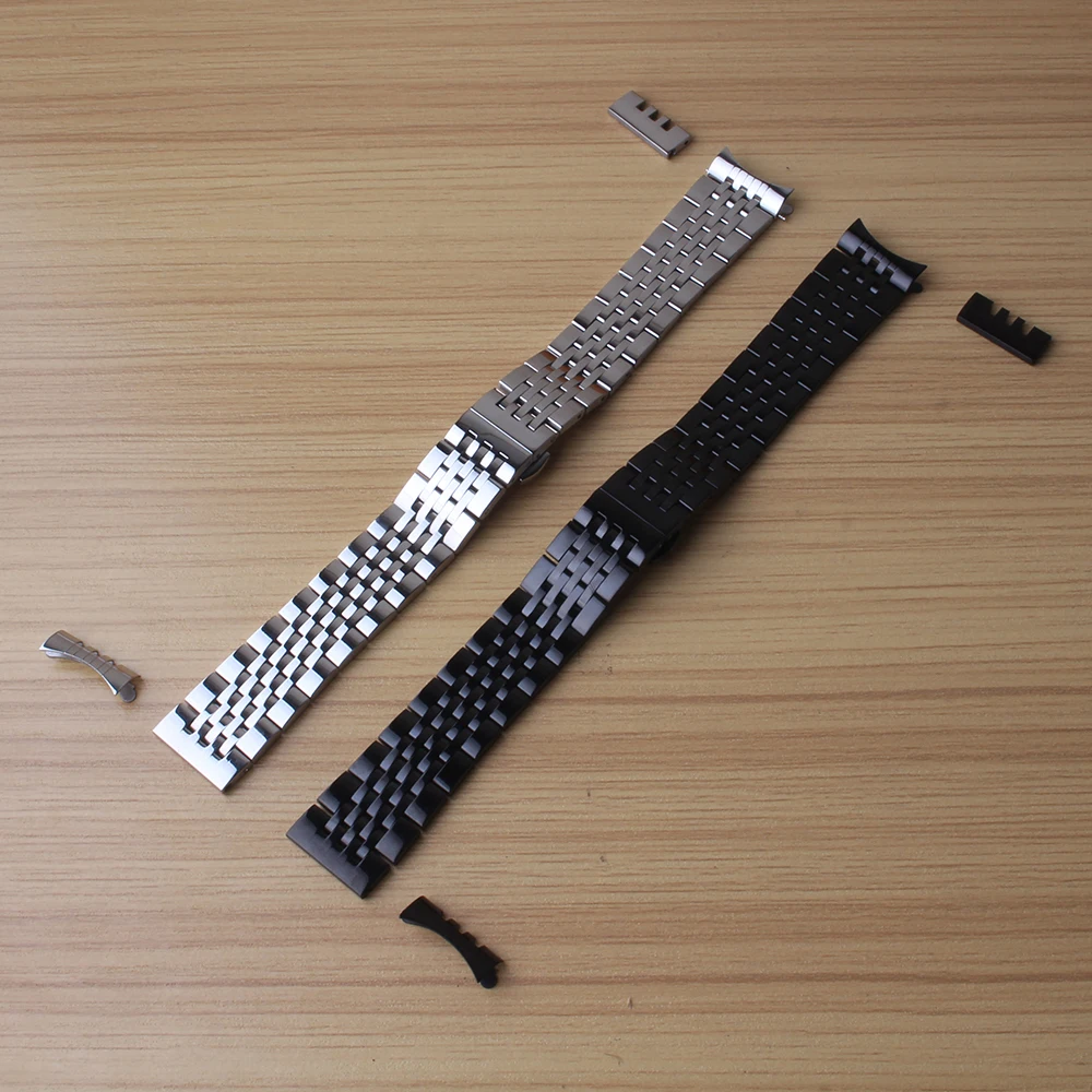 

New arrival 2017 Stainless steel Watchbands Fit T041 T17 1853 Curved Fashion Wristwatch watchband 20mm 22mm bracelet straps hot