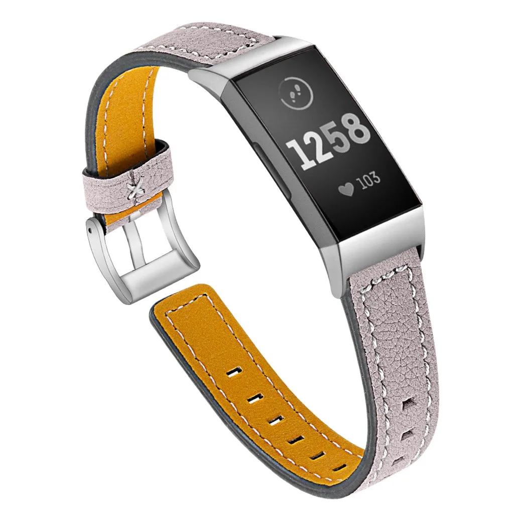 Ремешок-Браслет для fitbit Smartwatch, мягкий ремешок, заменяет мужские Т-образные кожаные часы, ремешок на запястье для Fitbit Charge 3, часы для женщин и мужчин
