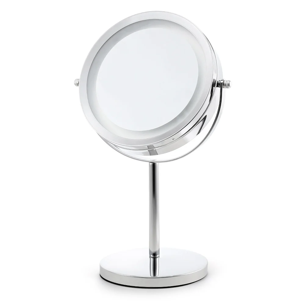 5X Magnifying Makeup Cosmetic LED Touch Light Beauty Rotating Countertop Mirror | Красота и здоровье