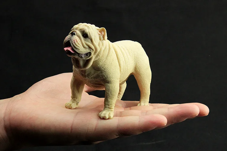 Pet Dog Bulldog Simulation Animal Model Action & Toy Figures Learning Education Gifts | Игрушки и хобби
