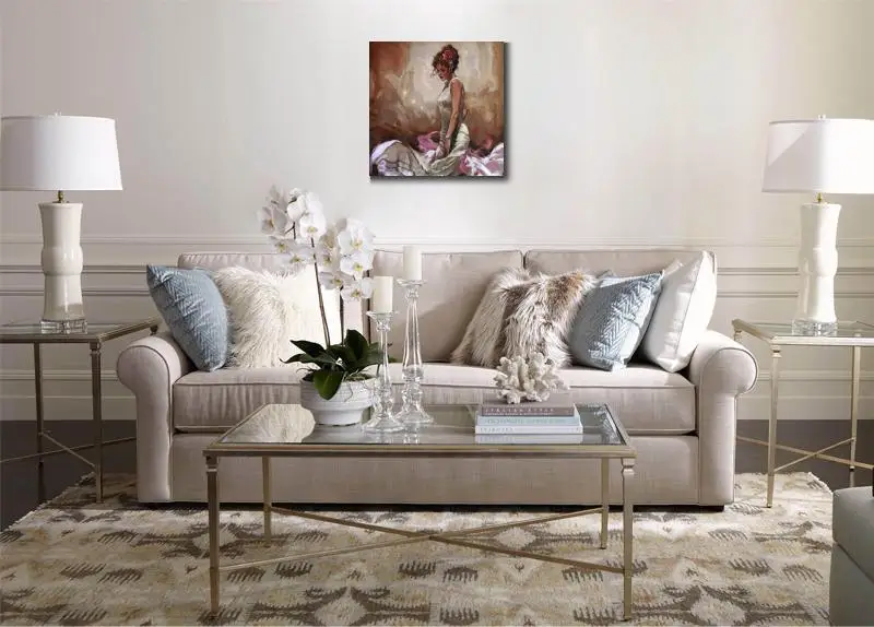 Красивая картина маслом для женщин мышление прежде чем показать женское