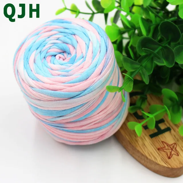 color 4 Красочные DIY вязание крючком ткань Ковры Пряжа 150 г хлопок шерсть вязание пункт ручной вязки Толстая вязаная корзина одеяло Пряжа Ремесло - Цвет: color 4
