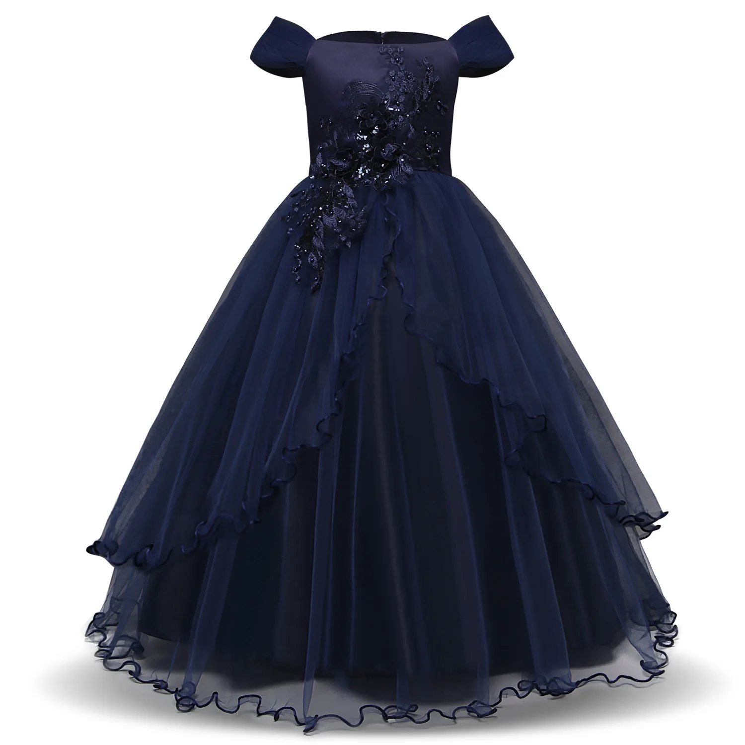 

2019 Summer Kids Dresses For Girls Evening Party Dress Children Costume Elegant Princess Dress Flower Girls Wedding Vestidos