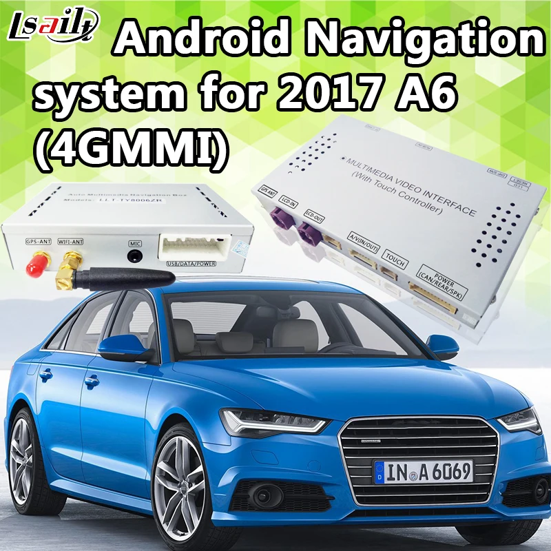 Резервная камера 2G RAM Android навигационный интерфейс для 4G MMI AUDI A6 с 4 ядерным