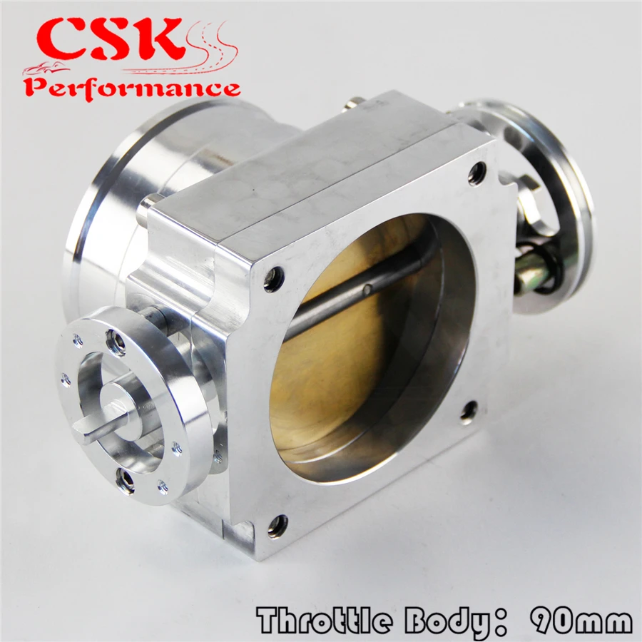 Universal 90MM VQ35TPS Throttle Body Intake Manifold RB25DET RB26DET GTS SILVER | Автомобили и мотоциклы