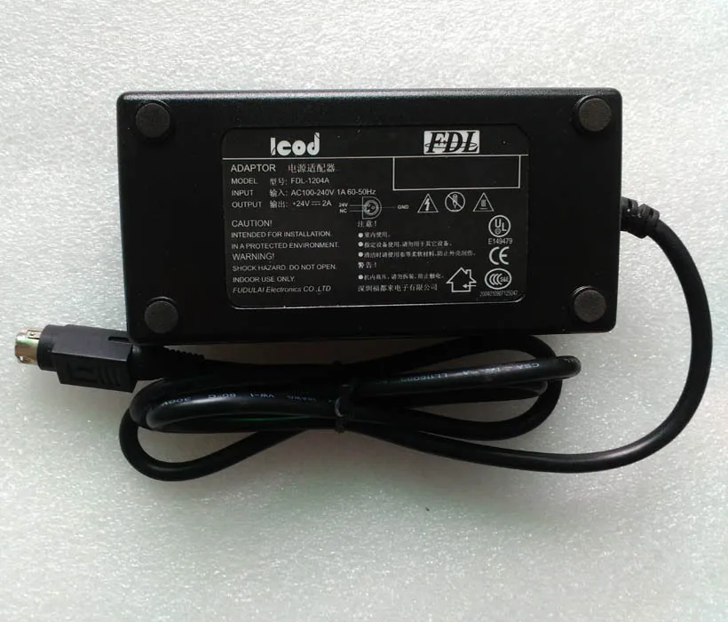 LCOD FDL1204A 24V 2A printer POWER ADAPTER charger | Обустройство дома