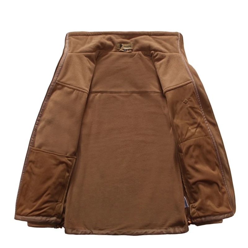 MEGE Brand Clothing Men Tactical Fleece Jacket Military Autumn Winter Warm Polar and Outwear Coyote Tan | Мужская одежда