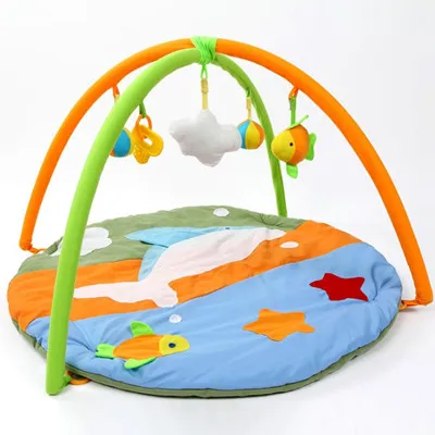 Dolphin Cartoon Soft Baby Play Mat Kids Rug Floor Mat Boy Girl Carpet Game Mat Baby Activity Mat For Children Educational Toy - Цвет: Dolphin