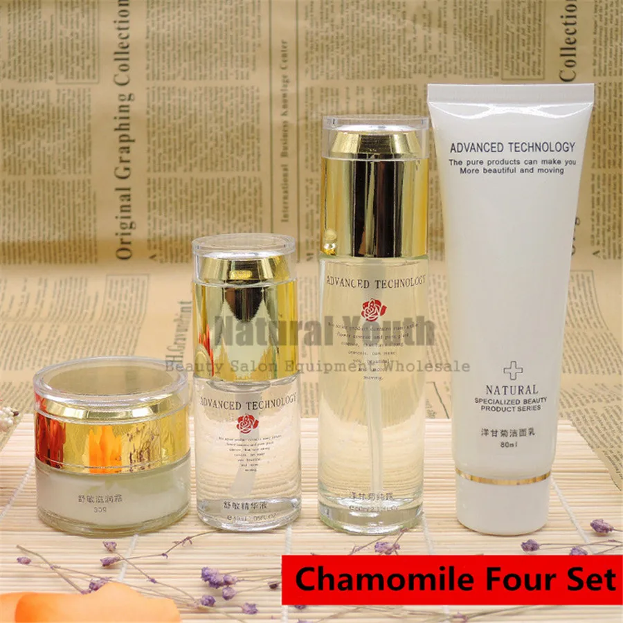 

Daily Care Chamomile Relieving Allergy Sensitive Skin Repair Moisturizing Cosmetics Skin Care Kit 4pcs Set