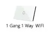 3 банды 1 способ управления Wi-Fi сенсорный переключатель настенный переключатель США Хрустальная стеклянная панель умный дом Alexa Google дом IOS Android