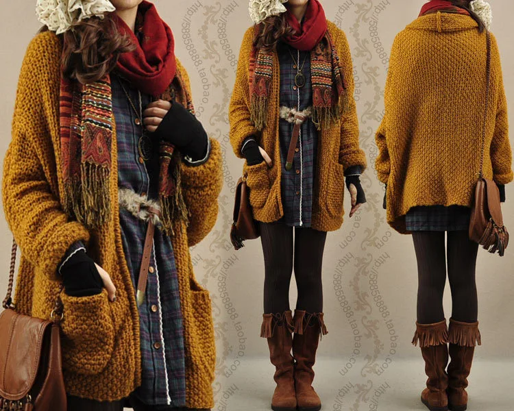 2018 New Women's Sweater Korean Solid Color Knit Cardigan Large Size Shawl Beige Wine Red Coffee LZ832 |