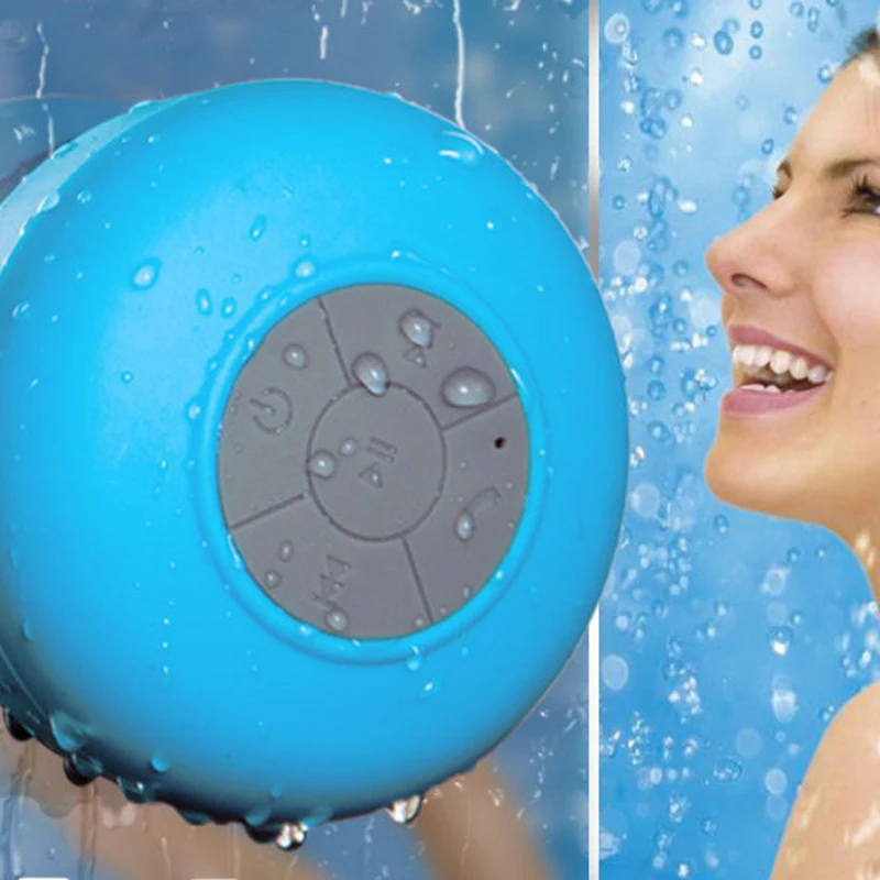 Waterproof Bluetooth Speaker Portable Sucker Wireless Mini Stereo Bass Subwoofer Handsfree bathroom 1pcs | Электроника