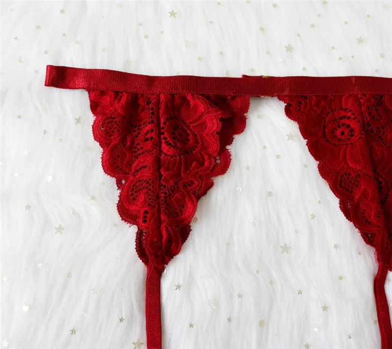 Женское Сексуальное белье Babydoll, ночное белье, кружевное платье, бюстгальтер, трусики, костюм, красный/M/L/XL