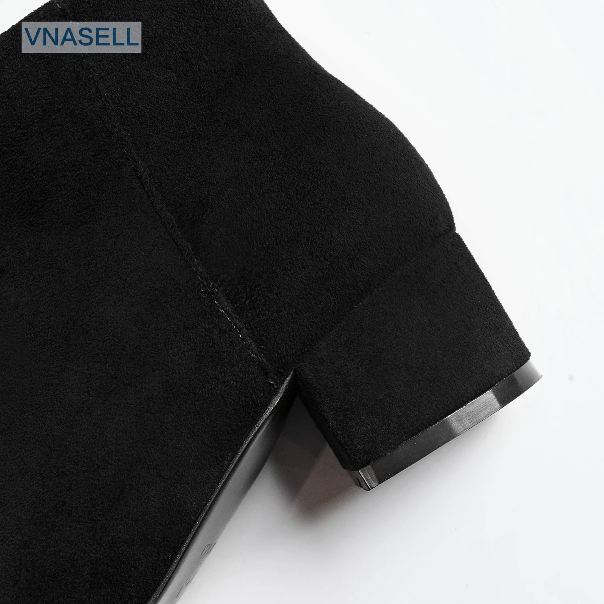 Модные ботильоны Vnasell из натуральной кожи с круглым носком на квадратном каблуке