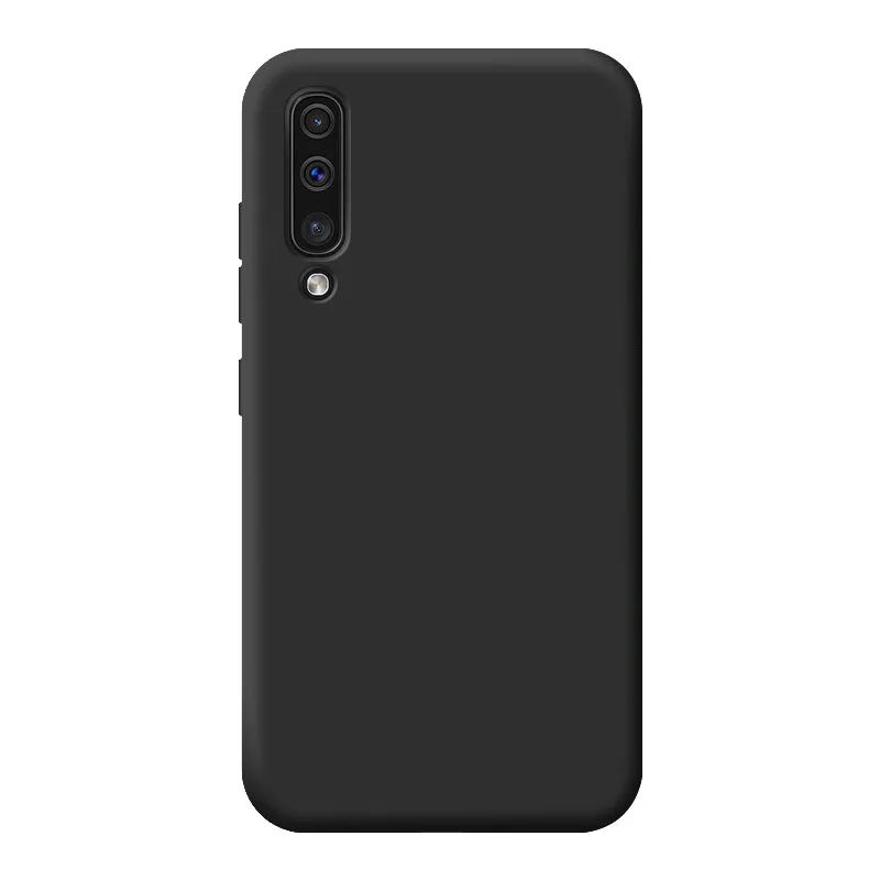 Black Жидкий силиконовый чехол для телефона для samsung Galaxy S10 плюс S10e A50 A30 S A30S A50S M40 A70 A40 A20 мягкий чехол Coque чехол - Цвет: Black