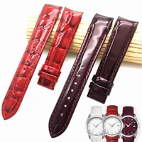 18mm buckle16mm for tissot women watch t035210a t035207 high quality genuine leather watch bands strap