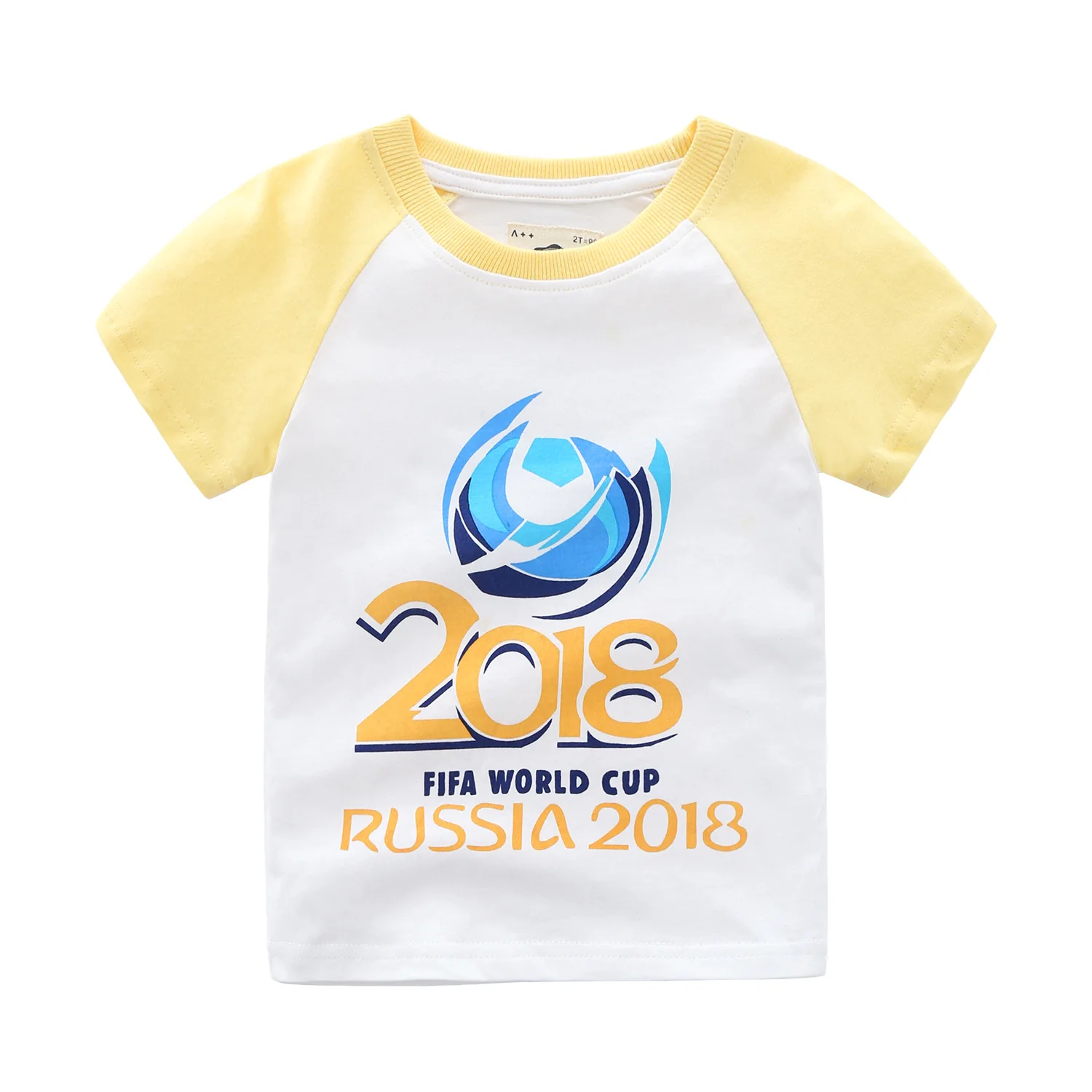 2018 Детская футболка с короткими рукавами Кубок мира по России хлопковые футболки