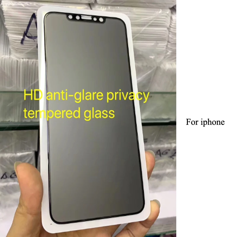 25 шт./лот антибликовое закаленное стекло экрана для iPhone X XR XS MAX Антибликовая