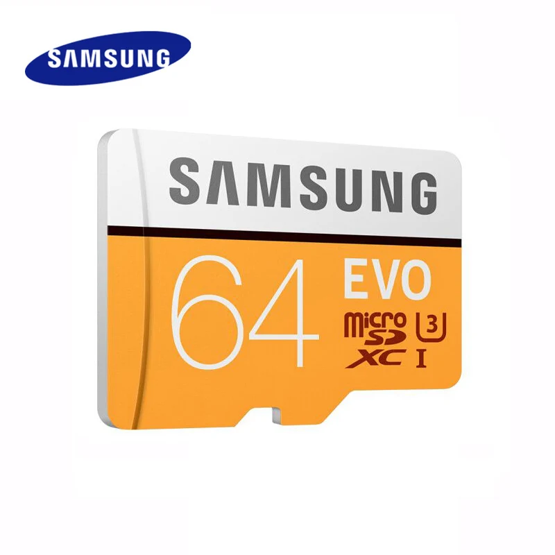 Samsung MicroSD карта 32 Гб 64 128 памяти UHS I 100 МБ/с./с EVO microSDHC SDXC класс 10 4K TF для смартфона