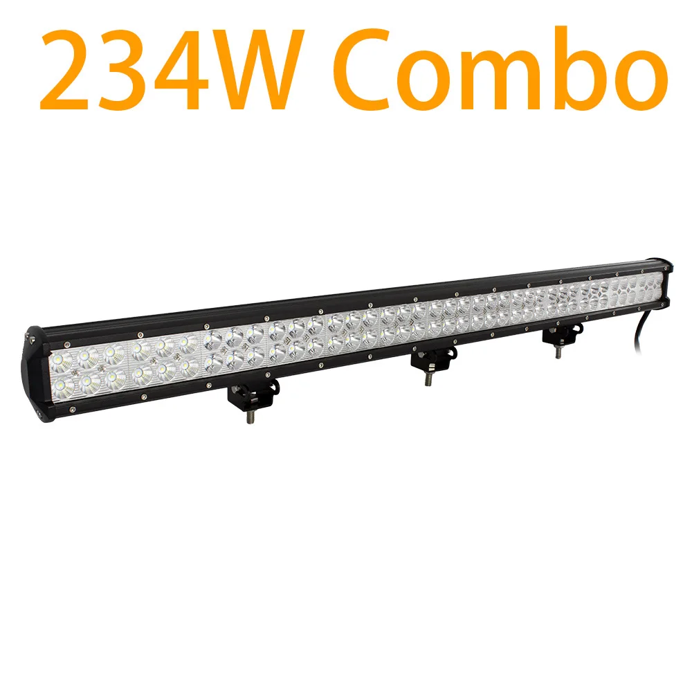 36 inch 234W Combo Светодиодный фонарь для внедорожника, 4WD, для грузовика, трактора, лодки, прицепа, 4x4, для внедорожника, квадроцикла, 12 В, 24 В, точечный прожектор, светодиодный светильник, светодиодный светильник - Цвет: 36 inch 234W Combo