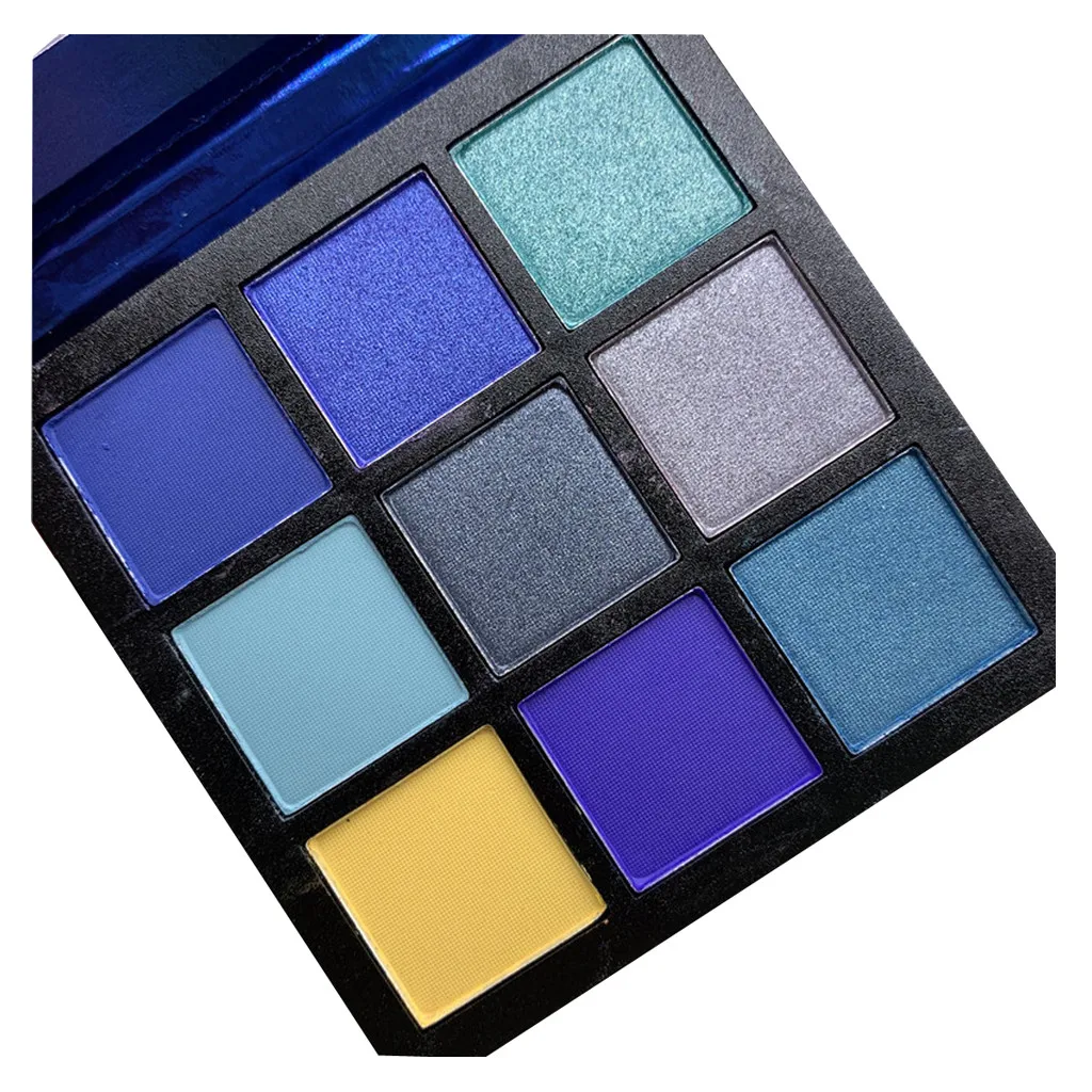 PHOERA 9-color Алмазный яркий глаз диск для теней не цветущий, не Летающий порошок корейский макияж ню макияж тени для век коробка