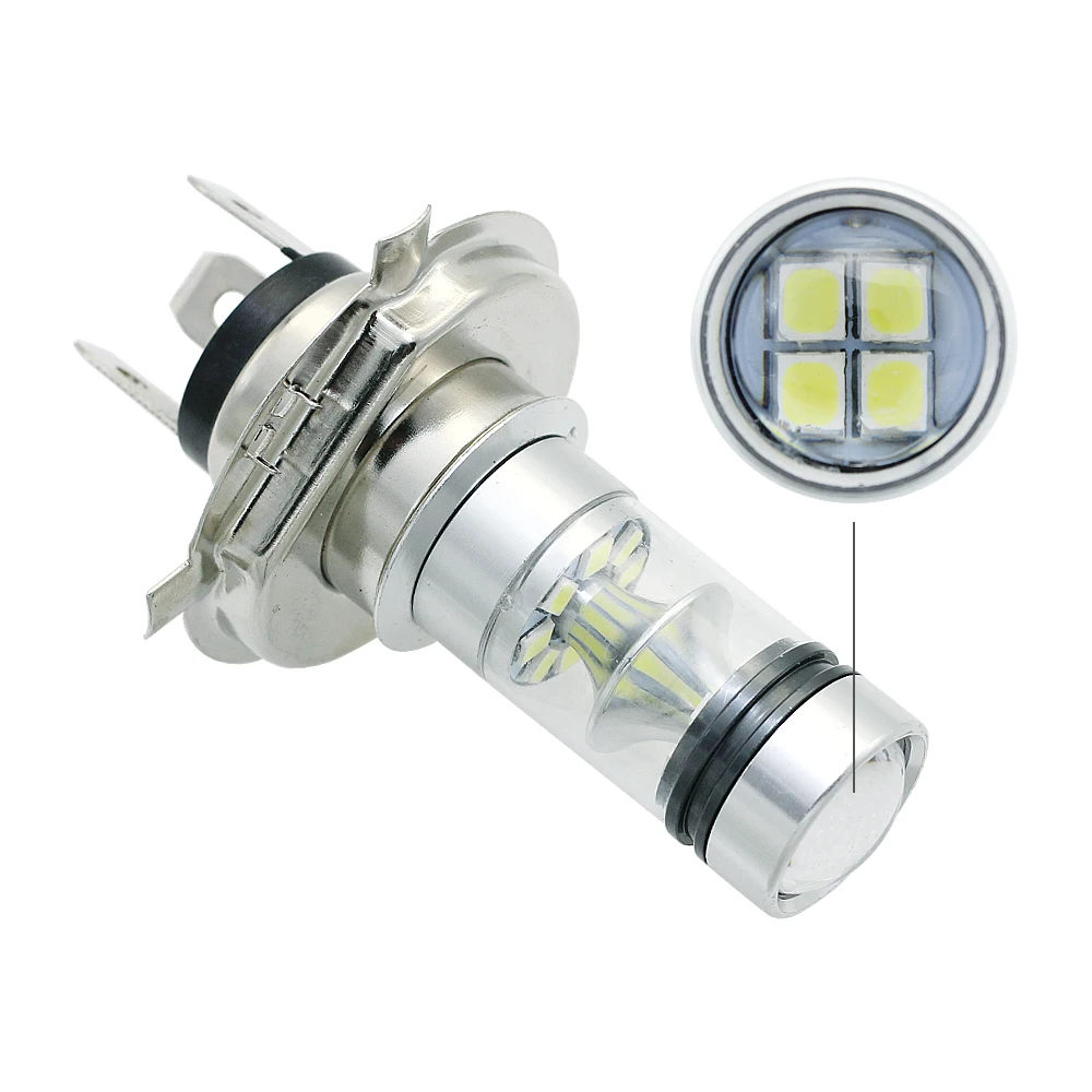 2 шт. H4 светодиодный светильник 3030 SMD автомобиля Hi/короче спереди и длиннее сзади) луч головной светильник лампы противотуманного фонаря 12V 20 светодиодный s 6000K АВТО Дневные ходовые огни, светильник s