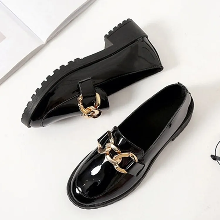 Женские оксфорды на плоской подошве женская обувь кожаная платформе