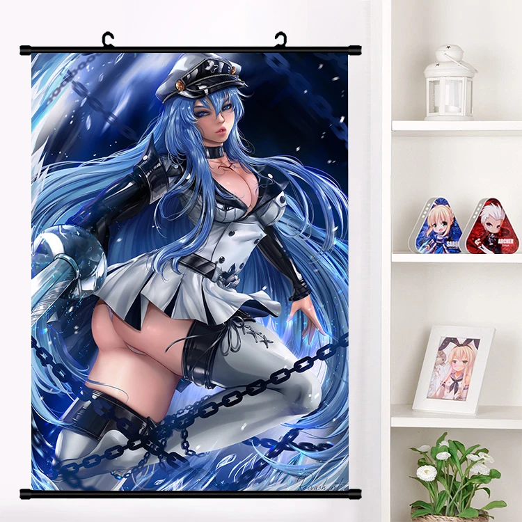 Аниме Акаме ga KILL! Акаме Esdeath Косплей настенные свитки Фреска плакат мультфильм настенные подвесные плакаты коллекция домашнего декора искусство