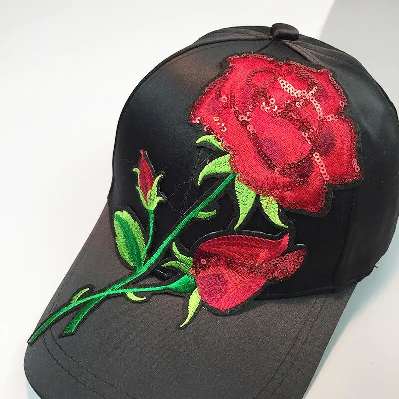 SUOGRY Для женщин Кепки красной розы Лето Snapback папа шляпа для мужчин унисекс