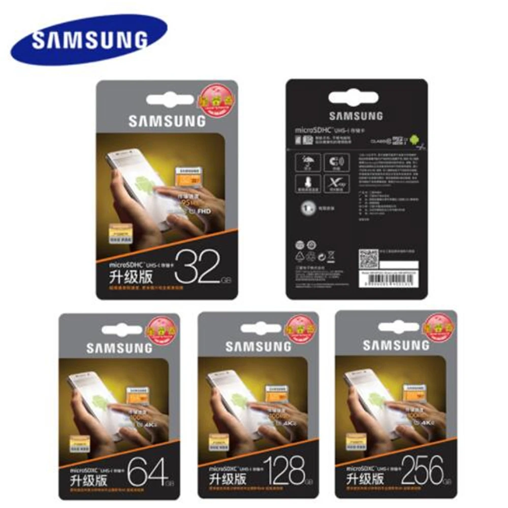 SAMSUNG EVO карта памяти MicroSD 256 г 128 ГБ 64 32 16 100 МБ/с. Class10 U3 U1 SDXC Класс + карты Флэшка Микро