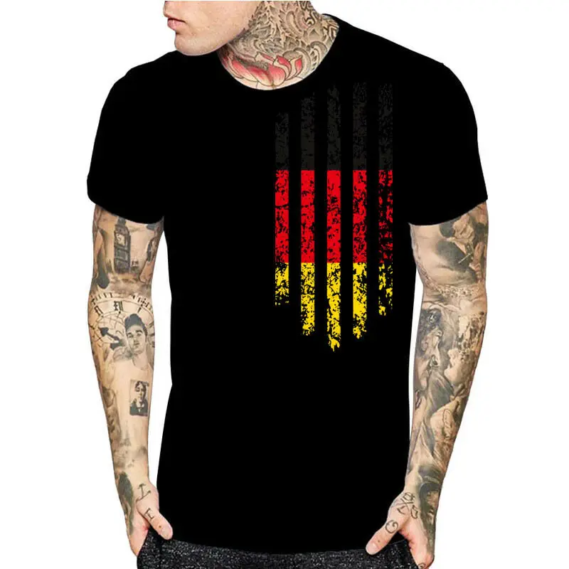 2019 забавная футболка с немецким винтажным флагом принтом для мужчин женщин детей